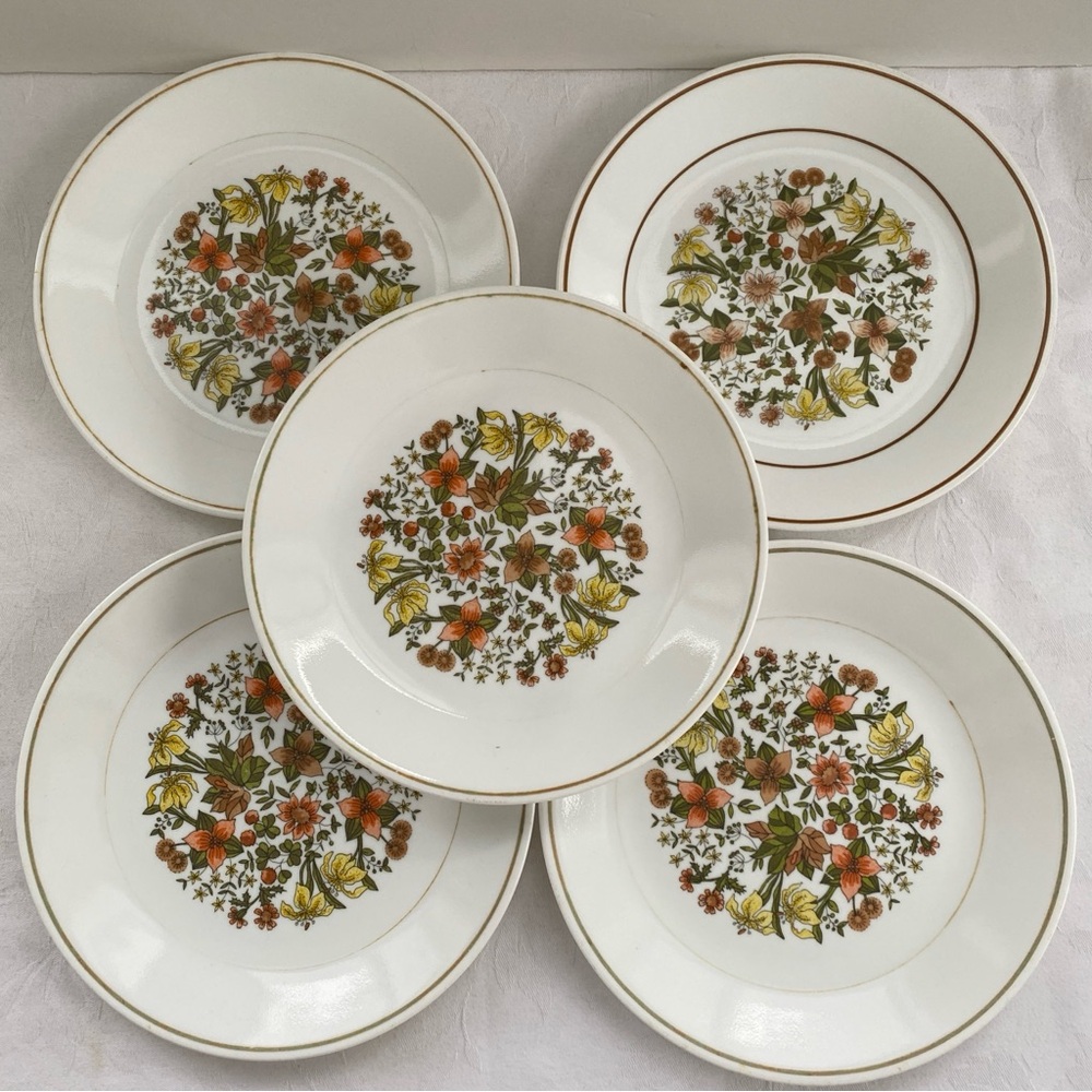 Corelle Indian Summer 5 Lunch Plates 8.5”